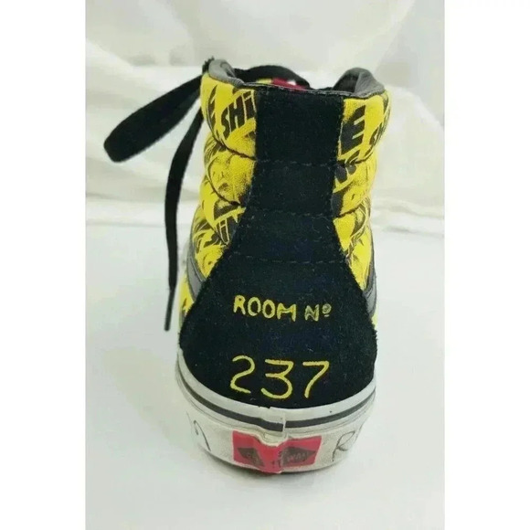 Vans Size Women's 8 Mens 6.5 The Shining Black Suede REDRUM ROOM 237 Hi Sneakers - Picture 8 of 14